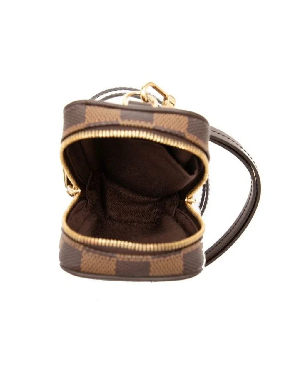 Louis Vuitton Damier Etui Okapi PM Crossbody Shoulder Bag Brown Leather